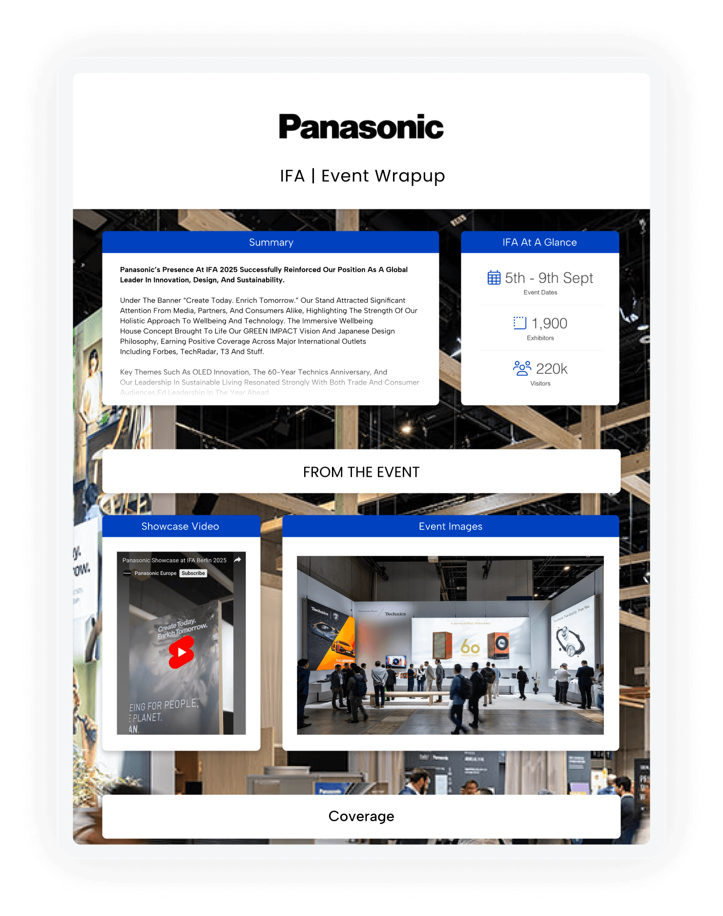 Panasonic IFA Event Report